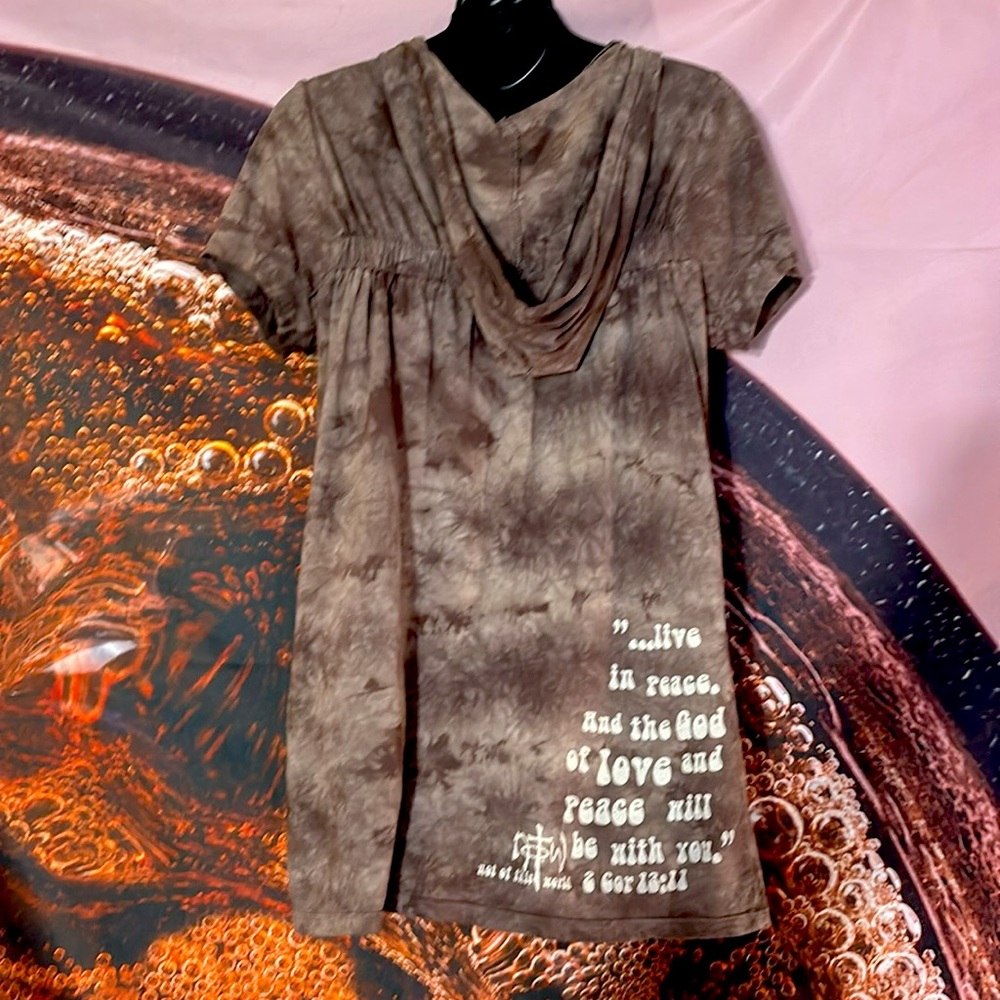 Brown Tie-Dye Heart Top - Picture 4 of 9